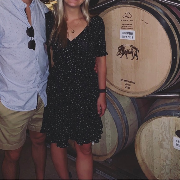 Lucky Brand Dresses & Skirts - Moving Sale Last Chance! - Black and White Faux-Wrap Front Dress